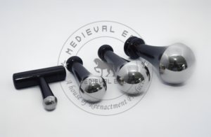 100% ไม้สักธรรมชาติอายุรเวทเป็นลูกบอลสีบรอนซ์สำหรับนวดเพื่อดูแลผิวผลิตผลิตภัณฑ์นวดที่ใหญ่ที่สุดของบริษัท - Product Image 2