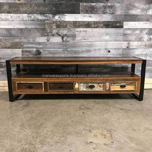 ตู้ทีวีไม้ยึดได้สไตล์ฝรั่งเศสโบราณ - Product Image 1