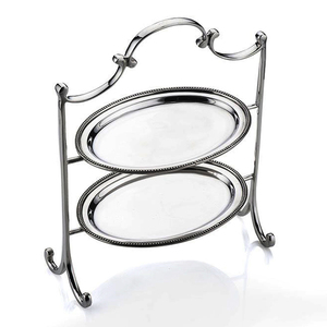 2ชั้นชุบเงินคัพเค้กพรรคยืน - Product Image 1