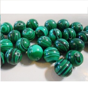 Natural Malachite Round Green Gemstone <b>Beads</b> From Indian Seller Loose <b>Beads</b> in All Sizes Sample Size 6mm - Product Image 1