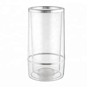 Enfriador de Vino de Doble Pared Sin BPA, Diseño Clásico Acrílico, Cubos y Soportes Ecológicos, Modelo 89008, para Camping - Product Image 1