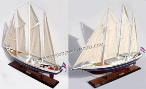Modèle de yacht à voile en bois EENDRACHT, accessoire de jouet gonflable, GIA NHIEN CO. LTD CM0072P - Product Image 3