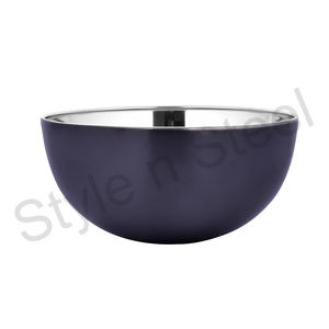 Inside Biding <b>Bowl</b> Outside Black Stainless Steel Salad <b>Bowl</b> Set <b>Mixing</b> <b>Bowl</b> Kitchen Functional <b>Large</b> Capacity - Product Image 1