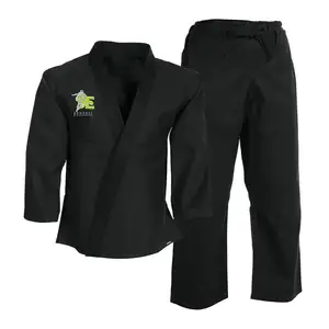 Pakistan meilleure Qualité Uniforme de Karaté D'arts martiaux Noir-Jiu Jitsu Uniformes Uniformes de Taekwondo-MMA - Product Image 1