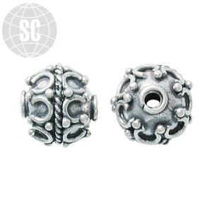 Cuentas redondas de plata esterlina Sejal Creation, accesorios de joyería al por mayor, espaciadores y alambre para manualidades al por mayor - Product Image 1