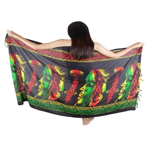 Bob Marley Sarongs Strand Cover Ups Stof Voor Muur Opknoping Strand Item