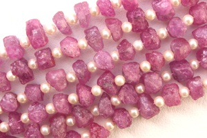 เครื่องประดับพลอยแซฟไฟร์สีชมพู23ชิ้นขนาด8-9มม. ทำด้วยมือเกรด AAA จากธรรมชาติที่สวยงามเป็นพิเศษ - Product Image 4