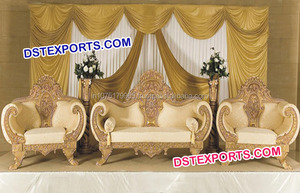 Conjunto de sofá de boda indio con estilo moderno Muebles DE BODA asiáticos elegantes con un aspecto elegante - Product Image 2
