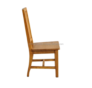Chaise de salle à manger en bois de manga massif, chaise de Restaurant en bois - Product Image 2