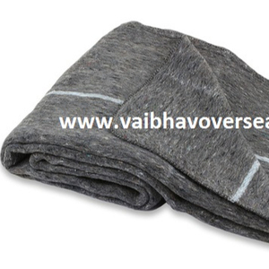 Avior Industries PVT LTD Couverture portable d'hiver 4 Lbs 66x90 Pouces Détention Laine/Acrylique Gris Rayures Technique Tissée - Product Image 2