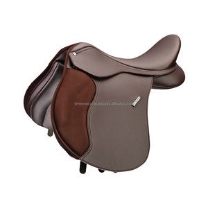 Silla de Montar Inglesa de Cuero Genuino Marrón de Alta Calidad para Todo Uso - Product Image 1