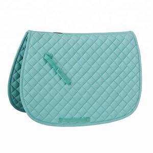 Tapis de selle profilé pour l'équitation Mélange de matériaux haute performance Panneaux en maille respirante Noyau absorbant les chocs Vente en polycoton - Product Image 1