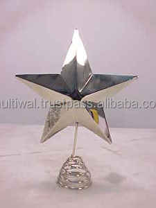 Nickel Star Christmas <b>Tree</b> Topper <b>Tree</b> <b>Ornament</b> Holiday Decoration - Product Image 5