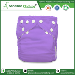 Pañal de tela ajustado de algodón suave certificado CPSC - Product Image 4