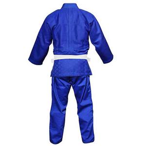 Uniforme de competición de Judo azul de algodón puro de alta calidad, traje de Karate personalizado, Judo, entrenamiento de artes marciales - Product Image 2