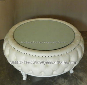 อินโดนีเซียห้องนั่งเล่นโต๊ะกาแฟเฟอร์นิเจอร์ฝรั่งเศส-Tufted เชสเตอร์ฟิลด์เฟอร์นิเจอร์โต๊ะกาแฟ - Product Image 4