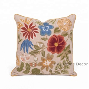 Decorative Sofa Cushion Covers Decorative Indian Wholesale <b>Throw</b> <b>Pillow</b> Cover, Designer Hand Embroidered Cushion Covers - Product Image 4