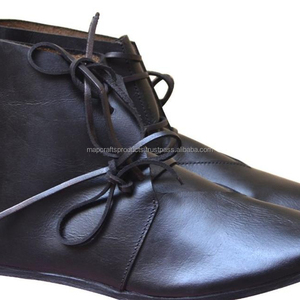 OEM Wholesale High Quality 100% Genuine Leather Decoration <b>for</b> <b>Men</b> Accessory Medieval <b>Shoes</b> - Product Image 3