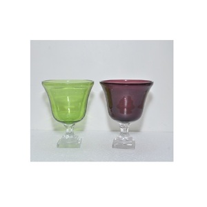 Jarrón de Flores Decorativo de Vidrio Antiguo de Lujo Moderno de Primera Calidad, Jarrón de Flores Redondo Grande de Vidrio Transparente - Product Image 3