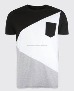 Camiseta de manga corta para hombre, 100% algodón, blanca, negra, barata, lisa, personalizada, nueva moda - Product Image 1