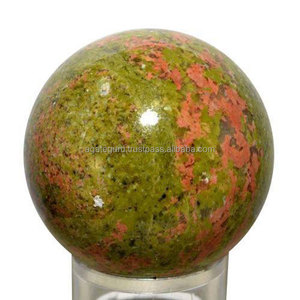 Unakite ágata Reiki Bola de gran tamaño para la meditación curación Fengshui productos - Product Image 1