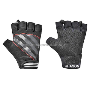 GUANTES DE GIMNASIO DE ENTRENAMIENTO CON LOGOTIPO PERSONALIZADO PARA MUJER CUERO PÚRPURA NEGRO AZUL CLARO SET SIN DEDOS PARA ELEVACIÓN DE PESAS COLOR PERSONALIZADO - Product Image 1