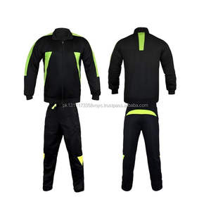 Chándal deportivo de poliéster para hombre, transpirable, de la mejor calidad, color negro y verde, 2 piezas - Product Image 6