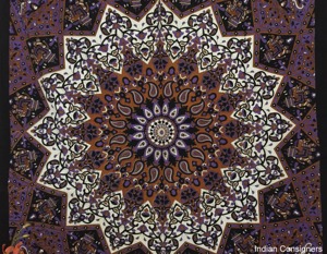 Tapisserie faite à la main imprimé animal belle étoile éléphant Mandala coton tenture murale plusieurs couleurs par les expéditeurs indiens - Product Image 3