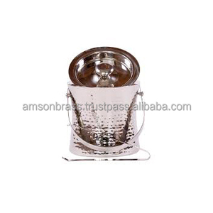 Cubo de hielo de lujo de mesa Cubo de hielo de champán de metal y bañera de bebidas L Cubo de champán Bañera de hielo Bañera de cerveza de metal Enfriador de vino - Product Image 4