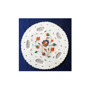 Marble Inlaid & Carving Design Plate - Product Image 1