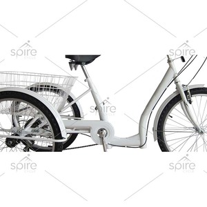 Tricycle en acier personnalisé à châssis ouvert de 24 pouces avec jantes en alliage et pneus Kenda, type rickshaw avec panier, pour le transport de passagers - Vente en gros - Product Image 2