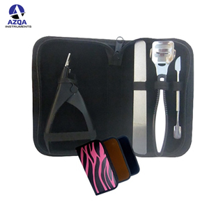 Ensemble de soins des ongles pour manucure et pédicure Kit de toilettage de beauté en acier inoxydable de 11 pièces avec étui de voyage en cuir PU pour usage personnel - Product Image 5