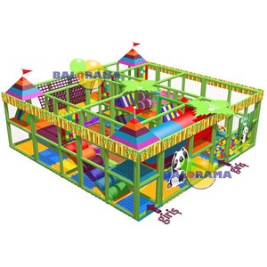 Aire de jeux intérieure Panda pour enfants, parc de jeux souples commercial - Product Image 2