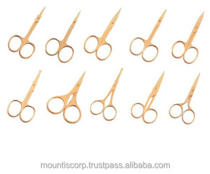GOLD <b>CUTICLE</b> <b>SCISSORS</b> NAIL <b>SCISSORS</b> FANCY MEDICAL STAINLESS STEEL MADE HIGH QUALITY BEAUTY TOOLS - Product Image 4