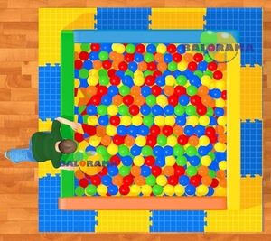 PISCINA DE BOLAS de esponja, 160x160x50 cm - Product Image 3