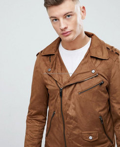 แจ็กเก็ตหนังวัวสำหรับผู้ชาย,แจ็กเก็ตหนังมอเตอร์ไซค์หนังลูกวัวแท้100% ขายส่งสำหรับผู้ชาย - Product Image 3