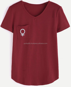 Camiseta de Manga Corta Formal Unisex Personalizada OEM, Camiseta de Algodón Transpirable con Cuello Redondo y Bolsillo, Serigrafía Redondeada, Talla Grande - Product Image 4