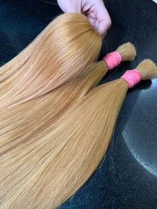 100% cheveux humains vierges couleur blonde extension de cheveux en vrac de cheveux crus vietnamiens de qualité supérieure - Product Image 2