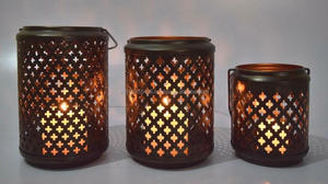 Elegante soporte de pilar de metal con acabado de latón antiguo para decoración del hogar OCASIÓN DE Navidad hecha a mano - Product Image 6