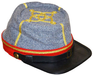 Gorras Kepi Nuevas Civiles Bordadas a Mano de Alta Calidad 100% Lana con Logotipo Personalizado - Product Image 2