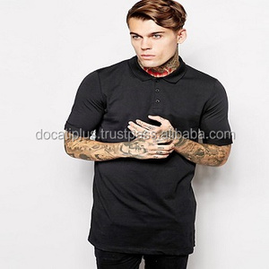 Polo personalizado OEM streetwear con palangre para hombre - Product Image 2