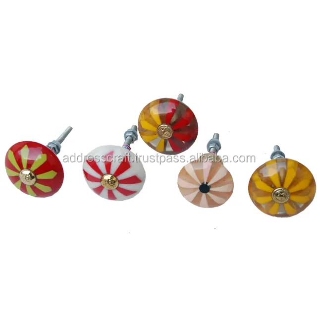 Round shaped furniture resin pulls and Knobs