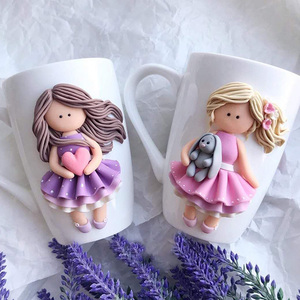 Hot Sell <strong>Princess</strong> Polymer Clay <strong>Mug</strong> Ceramic Gift <strong>Mug</strong> - Product Image 2