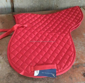 SHEMAX 2023, venta al por mayor personalizada, equitación ecuestre, doma acolchada roja, almohadilla de tela para SILLÍN Numnah, tela caliente de alta calidad - Product Image 1