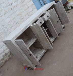 Aparador de madera maciza Vintage antiguo, muebles de interior elegantes para el hogar, sala de estar - Product Image 4