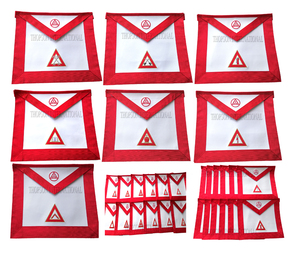 ROYAL ARCH Officer Masonic Leather Delantal Bordado a mano Costura de punto de cruz Bordado personalizado Artesanía Bordado - Product Image 1