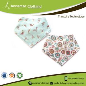 Bavoir imperméable 100% coton biologique, pour bébé, Bandana, nouveau motif, personnalisé, vente en gros - Product Image 3