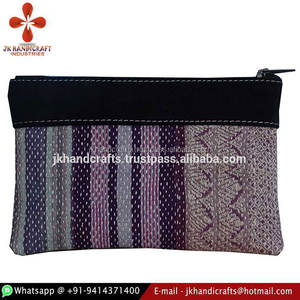 กระเป๋าสตางค์ผู้หญิงทำมือสไตล์อินเดีย - Product Image 1