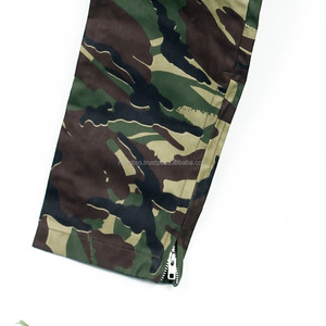 OEM Tactical Cargo Joggers Canvas Pants with 6 Pockets Elastic Waist Belt Camouflage Casual Style Mid Waist Patch Decorations - Product Image 4