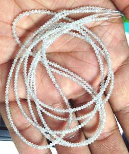 สร้อยคอลูกปัดเจียระไนเพชรจากผู้ผลิตอินเดีย,สายลูกปัดเพชรพลอย,ลูกปัดสำหรับทำเครื่องประดับ - Product Image 3